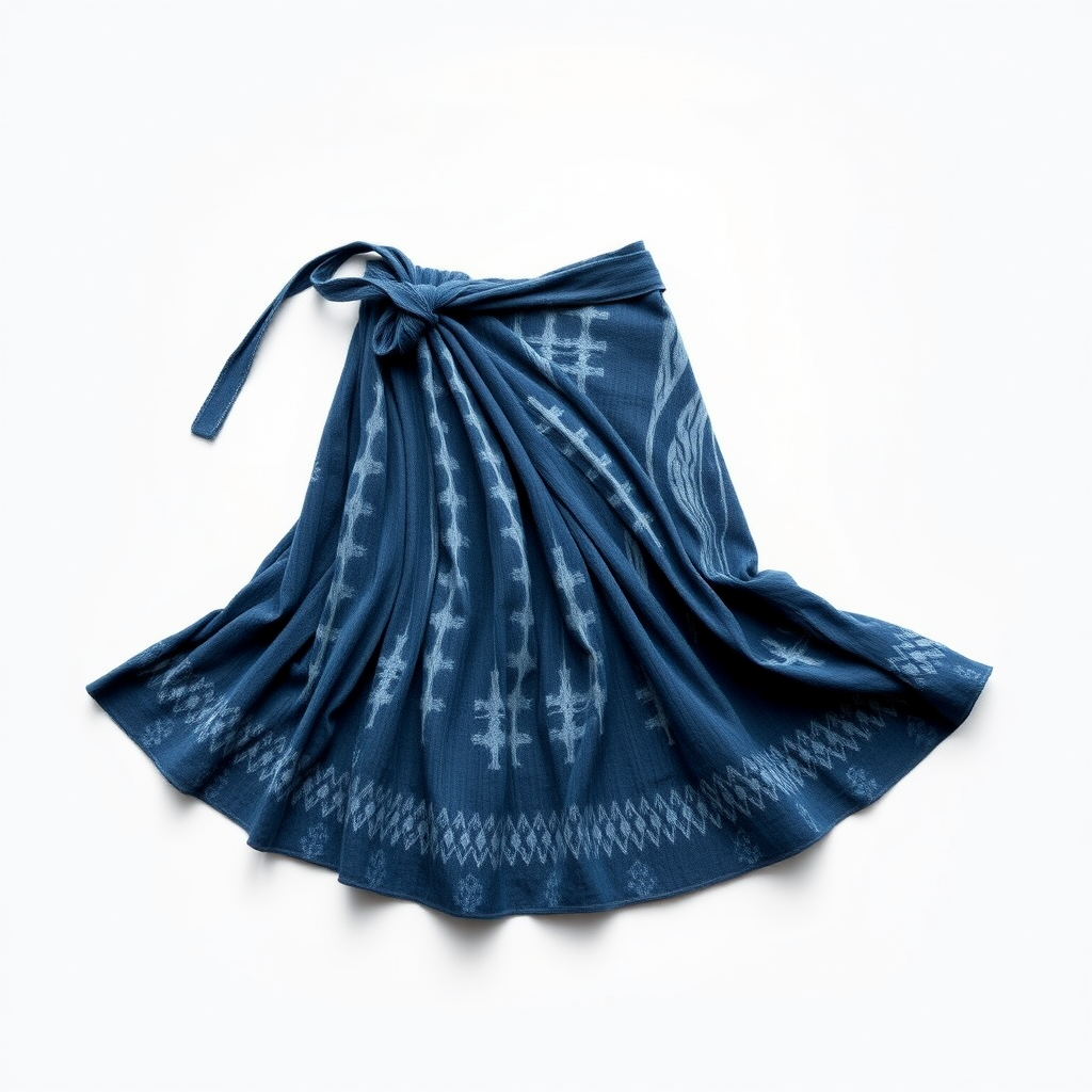 Sa Pa Indigo Wrap Skirt